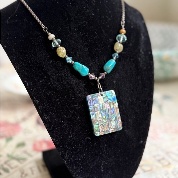 Jewelry - Beautiful Turquoise and Silver Necklace.